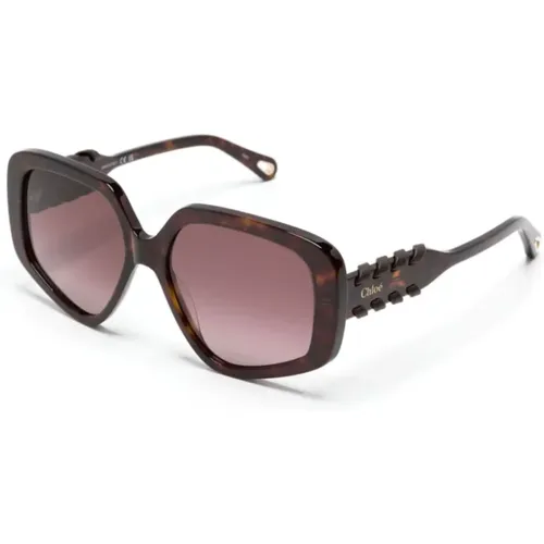 Ch0210S 002 Sunglasses , female, Sizes: 56 MM - Chloé - Modalova