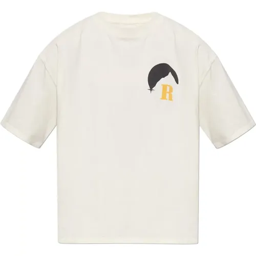 T-Shirt mit Logo , Herren, Größe: L - Rhude - Modalova