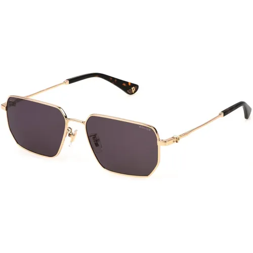 Rose Gold Sunglasses with Grey Lenses , male, Sizes: 57 MM - Police - Modalova