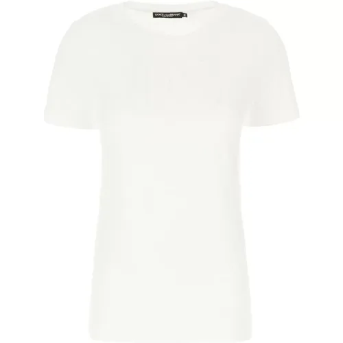 T-Shirts , Damen, Größe: L - Dolce & Gabbana - Modalova