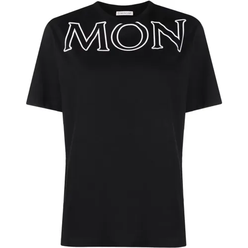 Women's Branded T-Shirt, , Cotton , female, Sizes: M - Moncler - Modalova