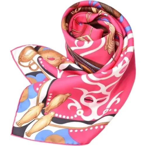 Pre-owned Canvas scarves , female, Sizes: ONE SIZE - Hermès Vintage - Modalova