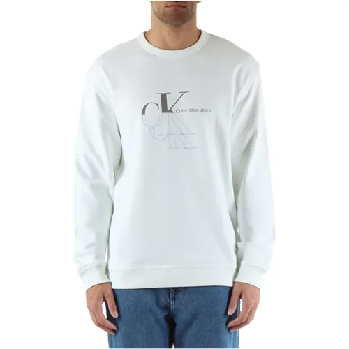 Cotton Logo Sweatshirt , male, Sizes: L, XL, M, 2XL, S - Calvin Klein Jeans - Modalova