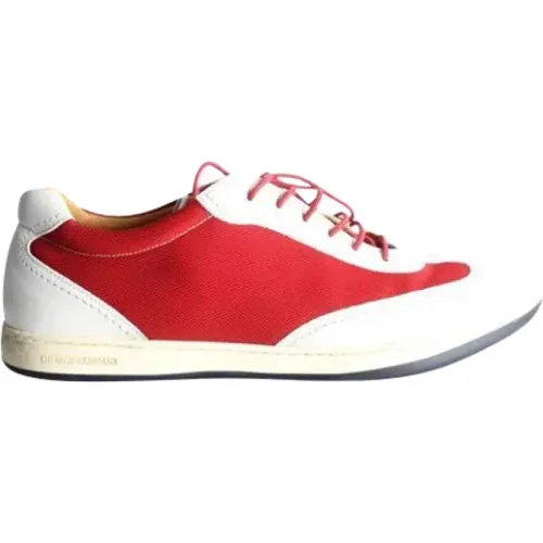 Pre-owned Leder sneakers , Damen, Größe: 44 1/2 EU - Armani Pre-owned - Modalova