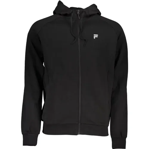 Hooded Sweatshirt with Zip and Print , male, Sizes: XS, 2XL - Fila - Modalova