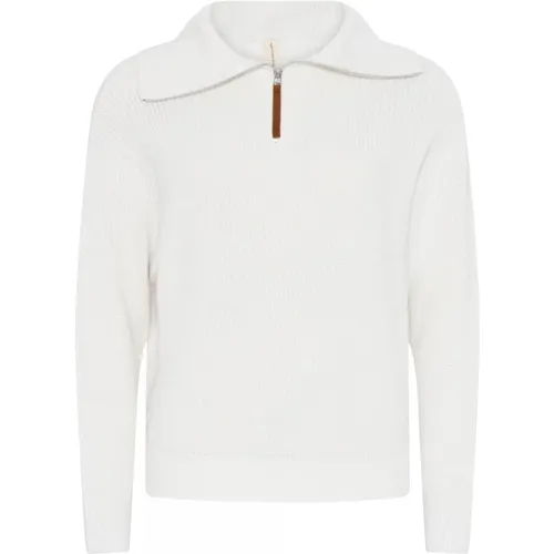 Off- Zipped Roll-Neck Pullover Bluse , Damen, Größe: M - Skovhuus - Modalova