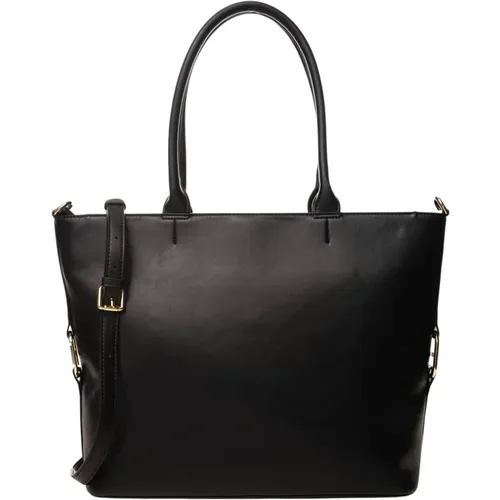 Leather Tote Bag with Zipper , female, Sizes: ONE SIZE - Twinset - Modalova