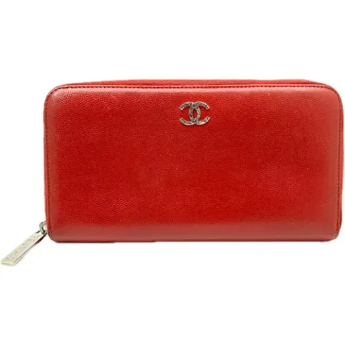 Pre-owned Leather wallets , female, Sizes: ONE SIZE - Chanel Vintage - Modalova