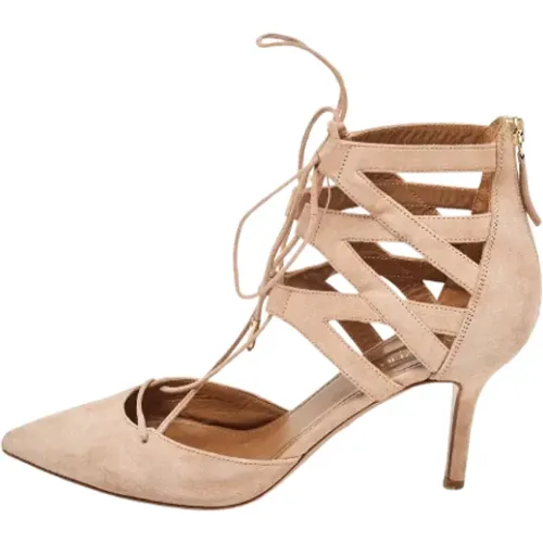 Pre-owned Wildleder heels , Damen, Größe: 37 1/2 EU - Aquazzura Pre-owned - Modalova