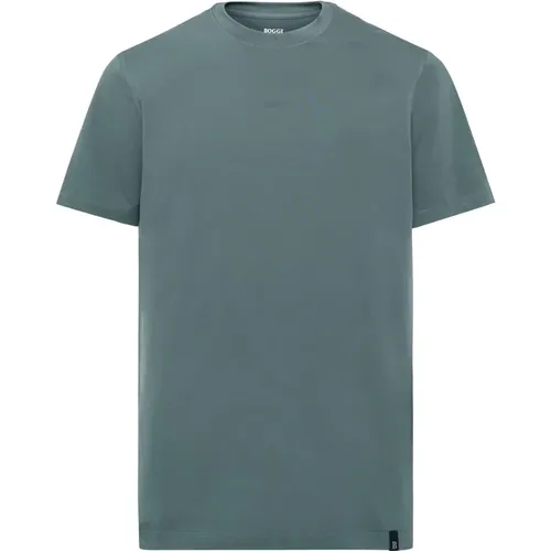 T-Shirt aus Stretch-Supima-Baumwolle , Herren, Größe: 2XL - Boggi Milano - Modalova