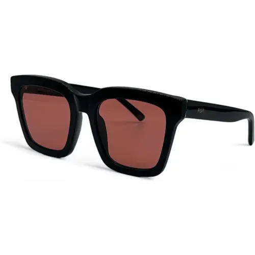 Damen-Sonnenbrille quadratisch schwarz glänzend , unisex, Größe: 54 MM - Retrosuperfuture - Modalova