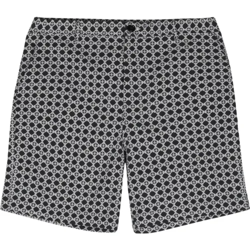 Geometric Embroidery Cotton Shorts , male, Sizes: L, S - PS By Paul Smith - Modalova