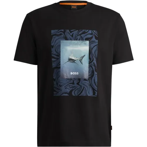 Tee-Tucan Cotton T-shirt , male, Sizes: M, 3XL, XL, L, 2XL - Hugo Boss - Modalova