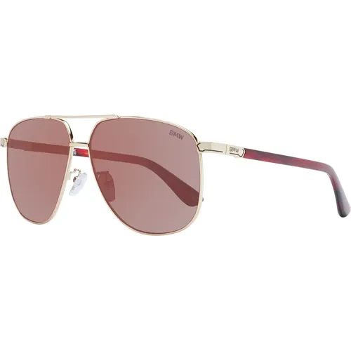 Gold Aviator Sonnenbrille Rot Verspiegelt - BMW - Modalova