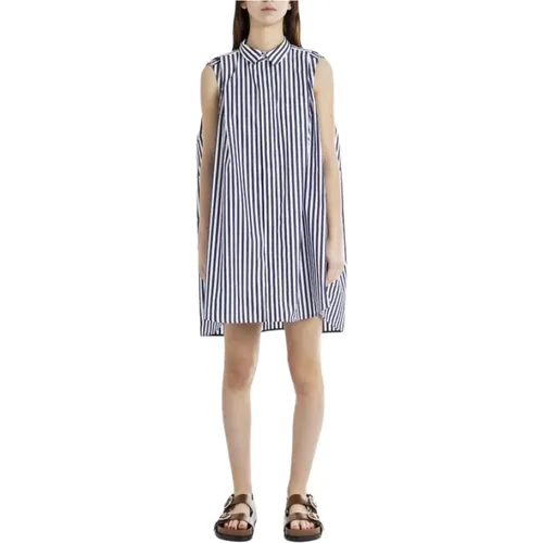 Striped sleeveless shirt dress , female, Sizes: L, S, M - Sacai - Modalova