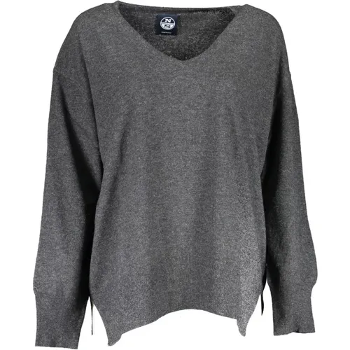 Eco-friendly V-Neck Pullover , female, Sizes: L, S, XS, M - North Sails - Modalova