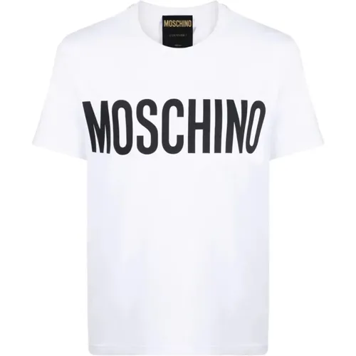 T-shirt , male, Sizes: L, XL - Moschino - Modalova