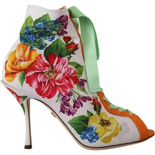 Heeled Boots , Damen, Größe: 37 1/2 EU - Dolce & Gabbana - Modalova