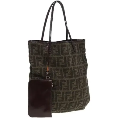 Pre-owned Wolle totes , Damen, Größe: ONE Size - Fendi Vintage - Modalova