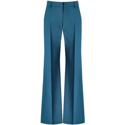 Blaue Hose mit Zentraler Bügelfalte , Damen, Größe: M - Weekend - Modalova