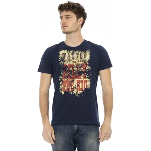 Kurzarm Rundhals T-Shirt , Herren, Größe: M - Trussardi - Modalova