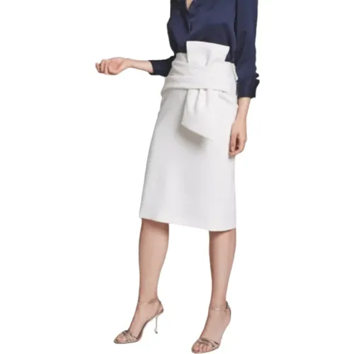 Elegant Bow Skirt - Size 42 , female, Sizes: XL, M - Moskada - Modalova