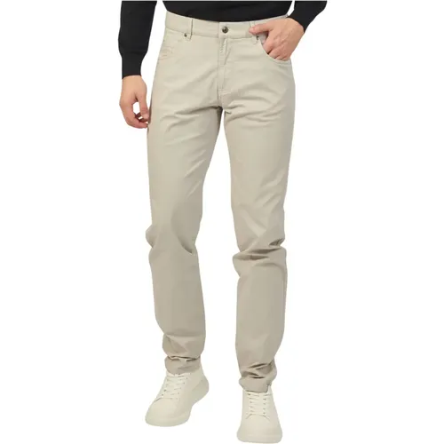 Cotton Trousers with Textured Effect , male, Sizes: W31, W40, W34, M, W42, W33, W32 - Bugatti - Modalova