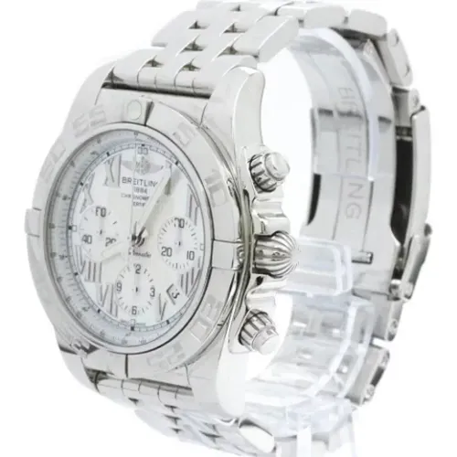 Pre-owned Stainless Steel watches , male, Sizes: ONE SIZE - Breitling Pre-owned - Modalova