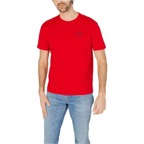 Men's T-Shirt Spring/Summer Collection , male, Sizes: L, M, S - Emporio Armani EA7 - Modalova