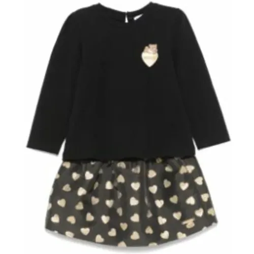 Kinder Schwarz/Gold Bluse und Rock Set - Moschino - Modalova