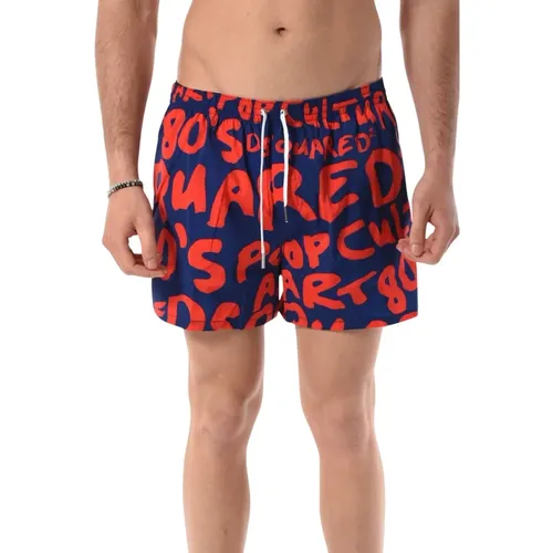 Boxer Shorts with Internal Netting , male, Sizes: XL, 2XL, S, M, L - Dsquared2 - Modalova
