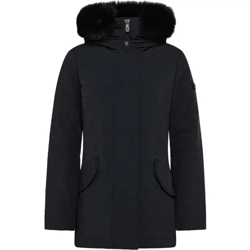 Fur Parka Smooth Winter Jacket , female, Sizes: M, S, L - Peuterey - Modalova