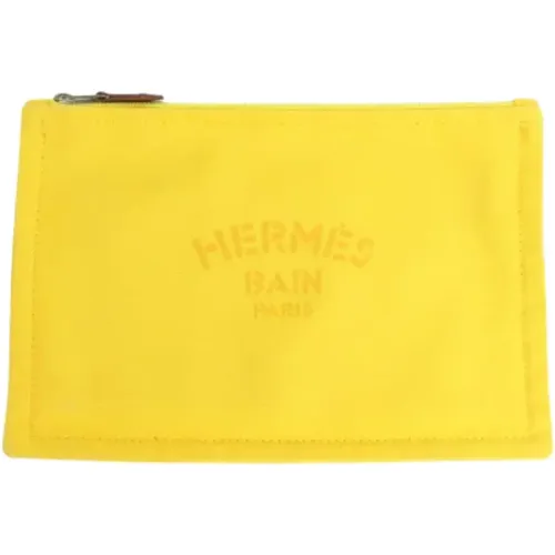 Pre-owned Cotton pouches , female, Sizes: ONE SIZE - Hermès Vintage - Modalova