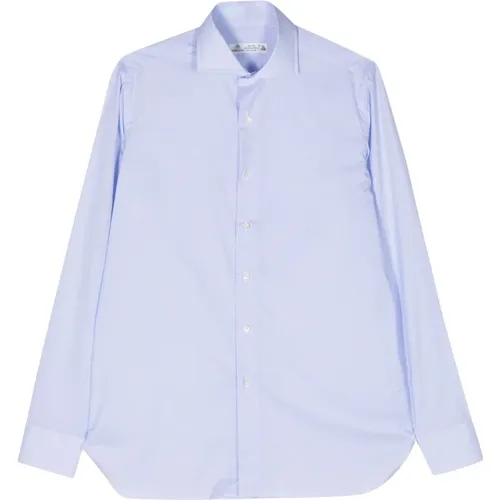 Check Cotton Shirt Made in Italy , male, Sizes: L - Borrelli - Modalova