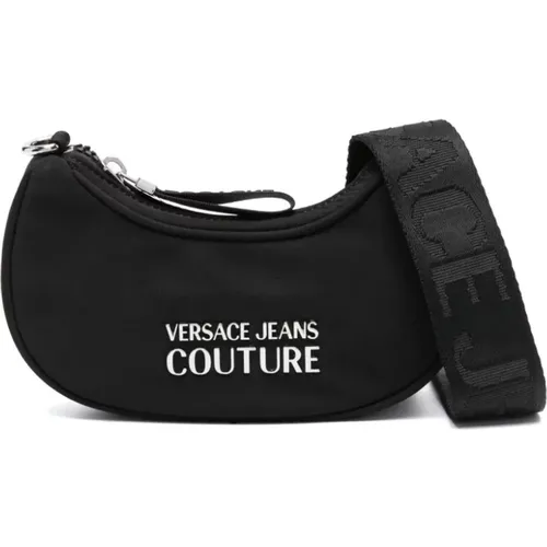 Sportliche Schwarze Hobo-Handtasche - Versace Jeans Couture - Modalova