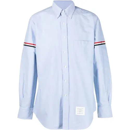 Classic Fit Shirt with RWB Armbands , male, Sizes: 2XL, L, XL - Thom Browne - Modalova