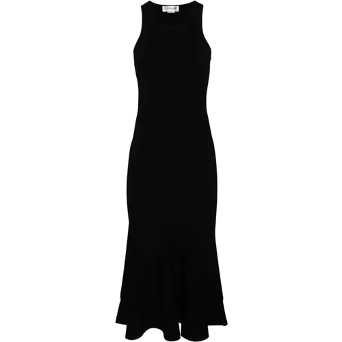Bodycon Dress with Flared Hem , female, Sizes: 2XS - Victoria Beckham - Modalova