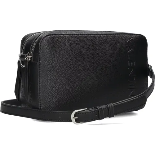 Schwarze Kameratasche für Mode-Statement , Damen, Größe: ONE Size - Valentino by Mario Valentino - Modalova