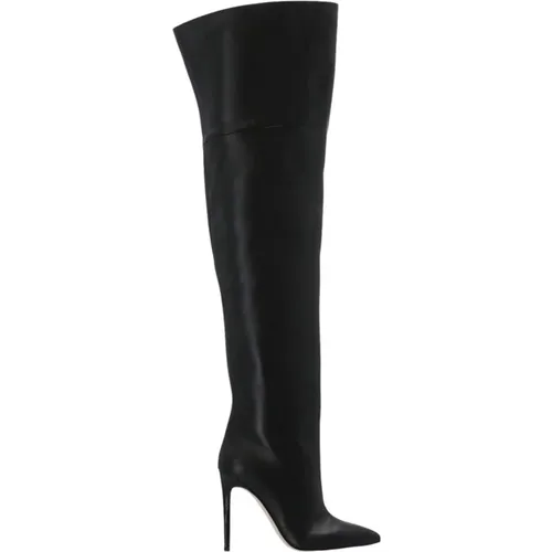 Sleek Leather Over-the-Knee Boots , female, Sizes: 4 1/2 UK - Paris Texas - Modalova