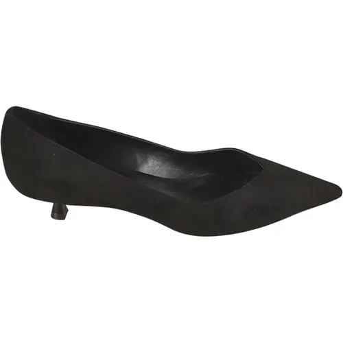 Schwarze flache Schuhe Eleganter Stil , Damen, Größe: 36 EU - Stuart Weitzman - Modalova