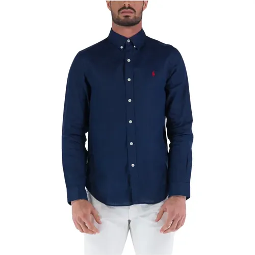 Long Sleeve Linen Shirt , male, Sizes: XL, M, L - Ralph Lauren - Modalova