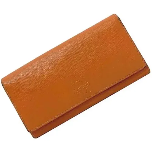 Pre-owned Leather wallets , female, Sizes: ONE SIZE - Loewe Pre-owned - Modalova