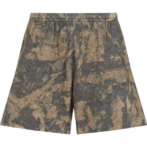 Trockener Schlamm Braun Camo Bermuda Shorts - Acne Studios - Modalova