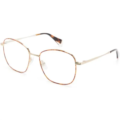 Braun/Havanna Optische Brille Stilvoll und vielseitig , unisex, Größe: 54 MM - Gigi Studios - Modalova