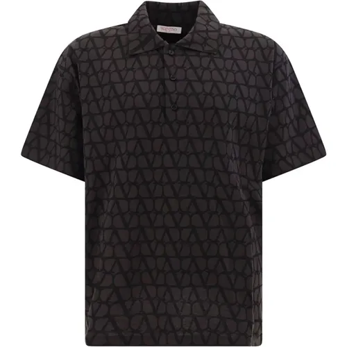Logo Pattern Cotton Shirt , male, Sizes: S, M, XS - Valentino - Modalova