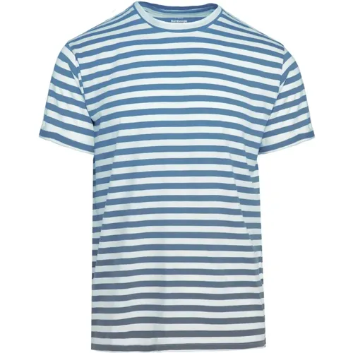 Striped Jacquard T-Shirt , male, Sizes: XL, 2XL, M, XS, L - BomBoogie - Modalova