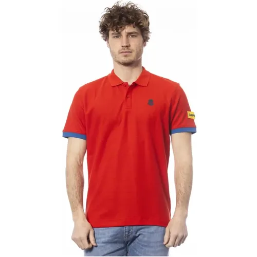 Rotes Baumwoll-Poloshirt , Herren, Größe: S - Invicta - Modalova