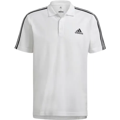 Essentials Pique Regular Fit Polo Weiß Herren , Herren, Größe: XL - Adidas - Modalova