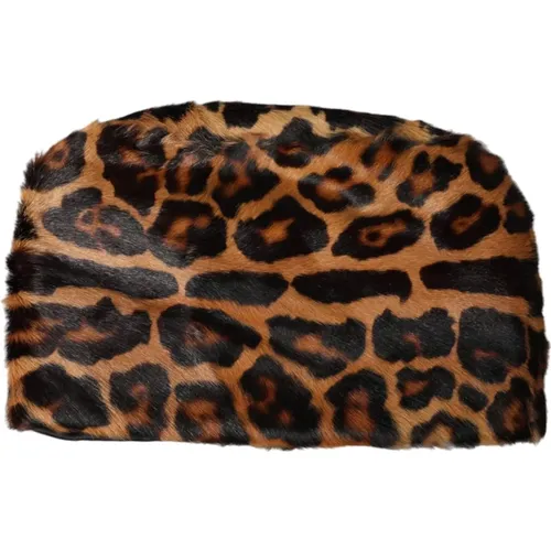 Leopard Print Bucket Hat , female, Sizes: ONE SIZE - Dolce & Gabbana - Modalova