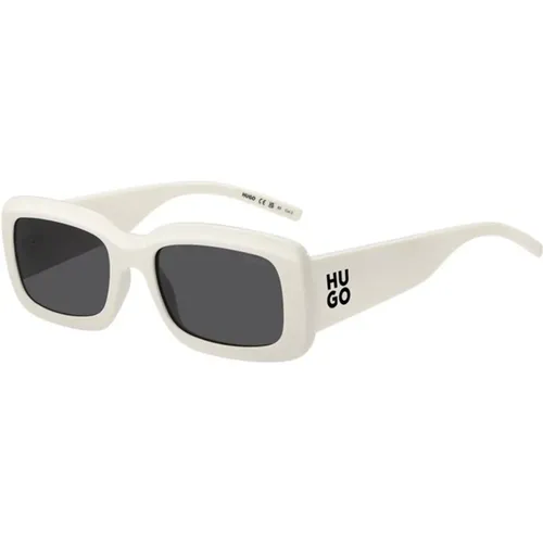 Elfenbein Graue Sonnenbrille HG 1281/S Szj(Ir) , unisex, Größe: 56 MM - Hugo Boss - Modalova